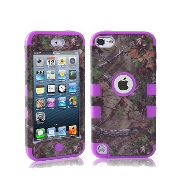 Defender Tough Armor Tree Camo Shockproof Dual Layer High Impact Camouflage Hunting tree purple